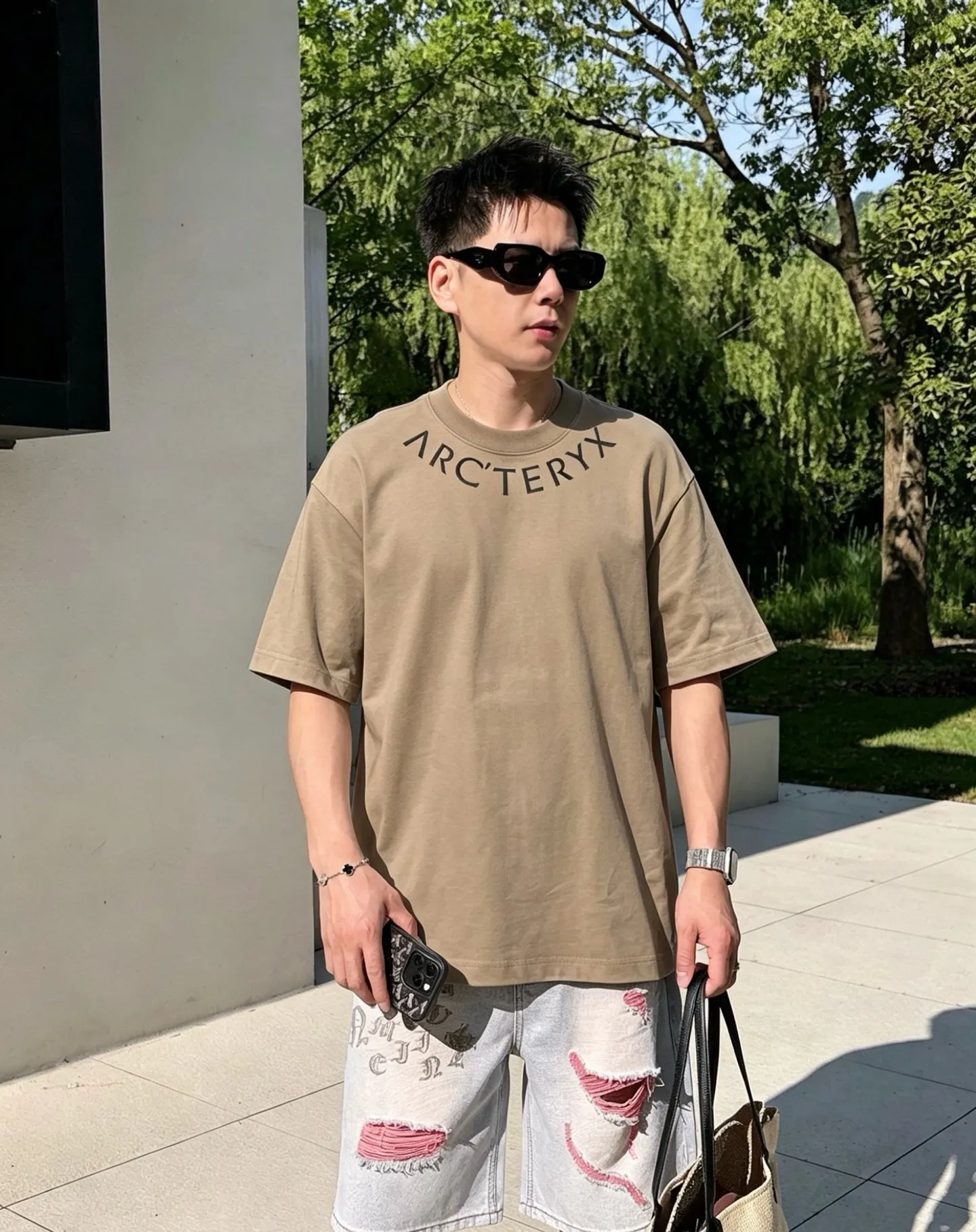 Arc～ logo 《 》 ， ， Same Style， : Black White Coffee Brown Size：S（90-130 ） M（125-150 ） L（135-165 ） XL（160-190 ） XXL（185 ）
